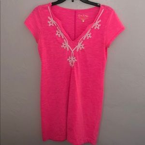 Lilly Pulitzer T-Shirt Dress (Hot Pink)